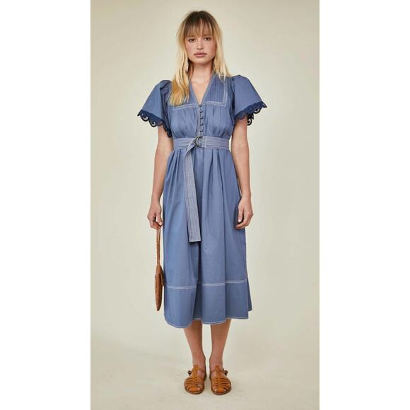 Hunter Bell Valencia Midi Dress size M medium - Picture 6 of 6